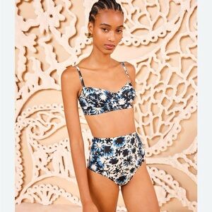 Ulla Johnson- Zahara High-Waist Bikini Oleander